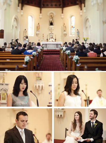 Psalm Readings at Felicity and Scott's St Peter Chanel Chapel Wedding