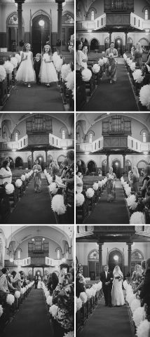 St. Augustine's Catholic Church, Balmain Wedding - Walking down the aisle.