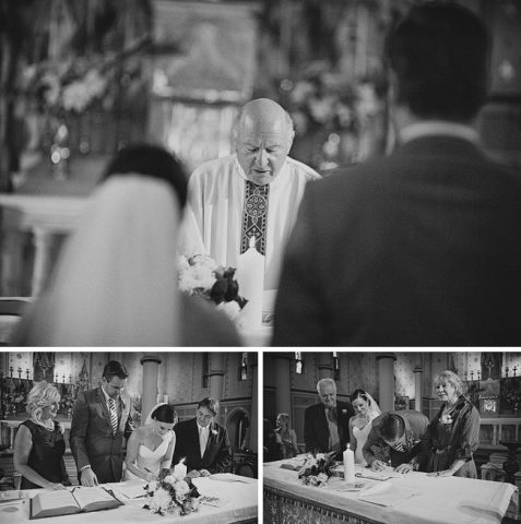 St. Augustine's Catholic Church, Balmain Wedding - Signing the Marriage Certificates.